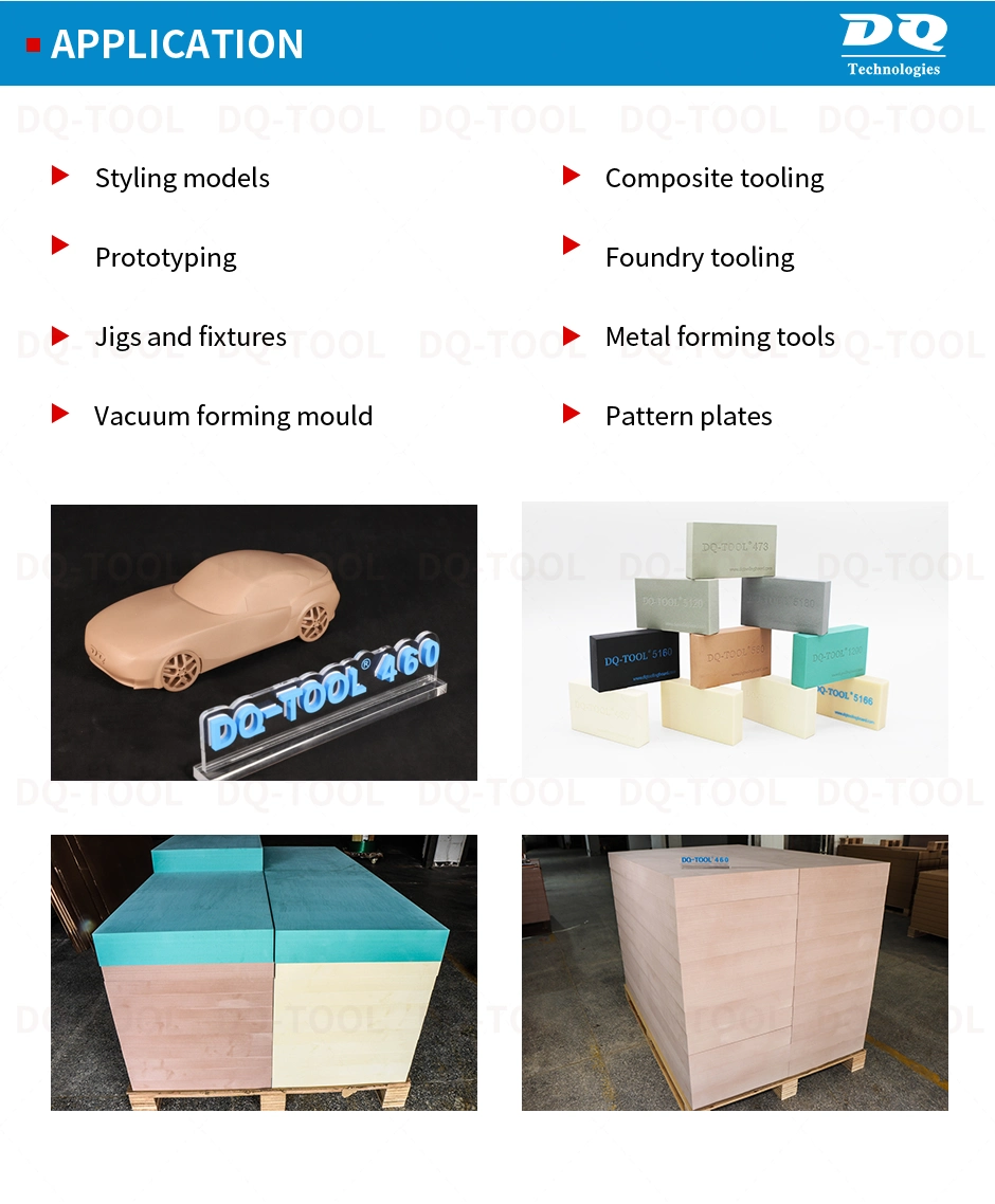 Rigid Tooling Foam Board Casting Foundry Industry Auto Engine Parts Cubing Models Household Appliances and Toys Hand Modelingngs