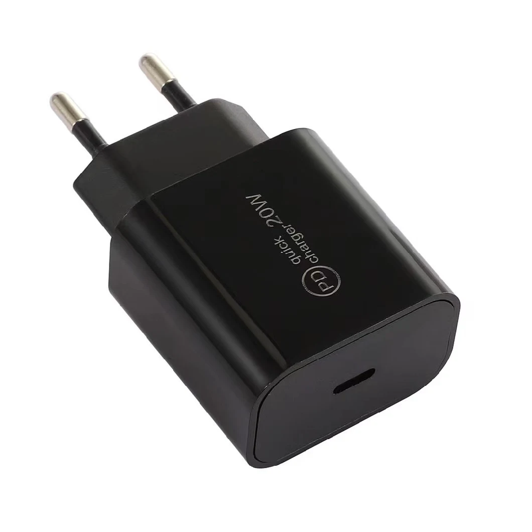 Fast Charging 18W Pd Type-C Wall Charger Power Adapter for Apple Android Mobile Phones