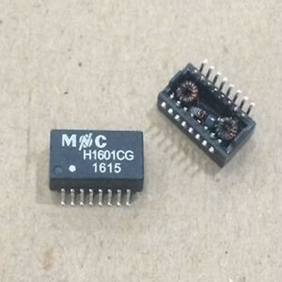 16 Pin SMT High Speed LAN Magnetics Isolation LAN Transformer China OEM for 749020100 Single Port 10/100 Base-T SMD 10/100bt Tg110-E050n5rl by Tape / Reel