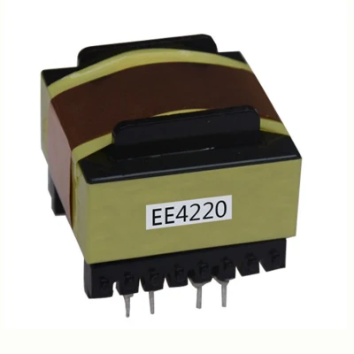 Ee Type Horizontal Transformer Ultrasonic Mask Machine High Frequency Transformer Ee4220 Power Transformer
